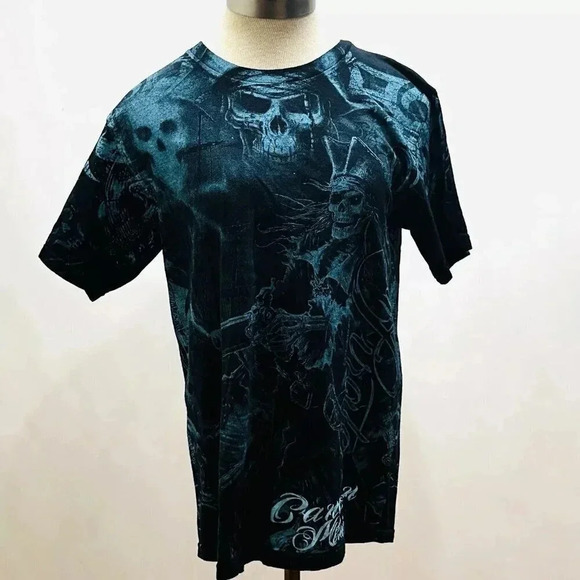 NAYAN CULTURE Men Short Sleeve Pullover Crew Neck 100% Cotton Tee Shirt Medium - Picture 1 of 8